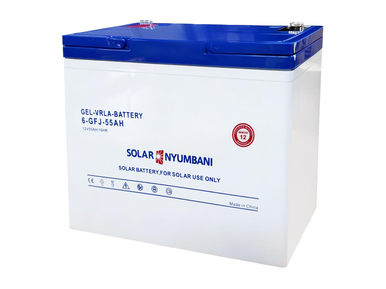 55Ah 12V Solar GEL Battery