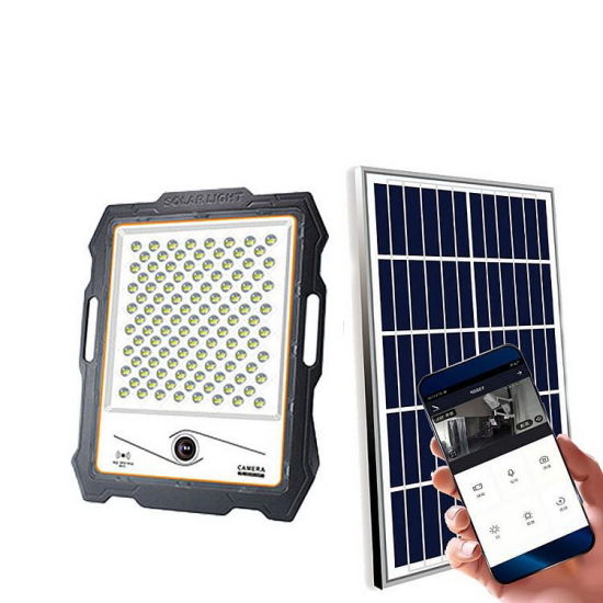 400W Solar Camera Light with Integrated Security Monitoring