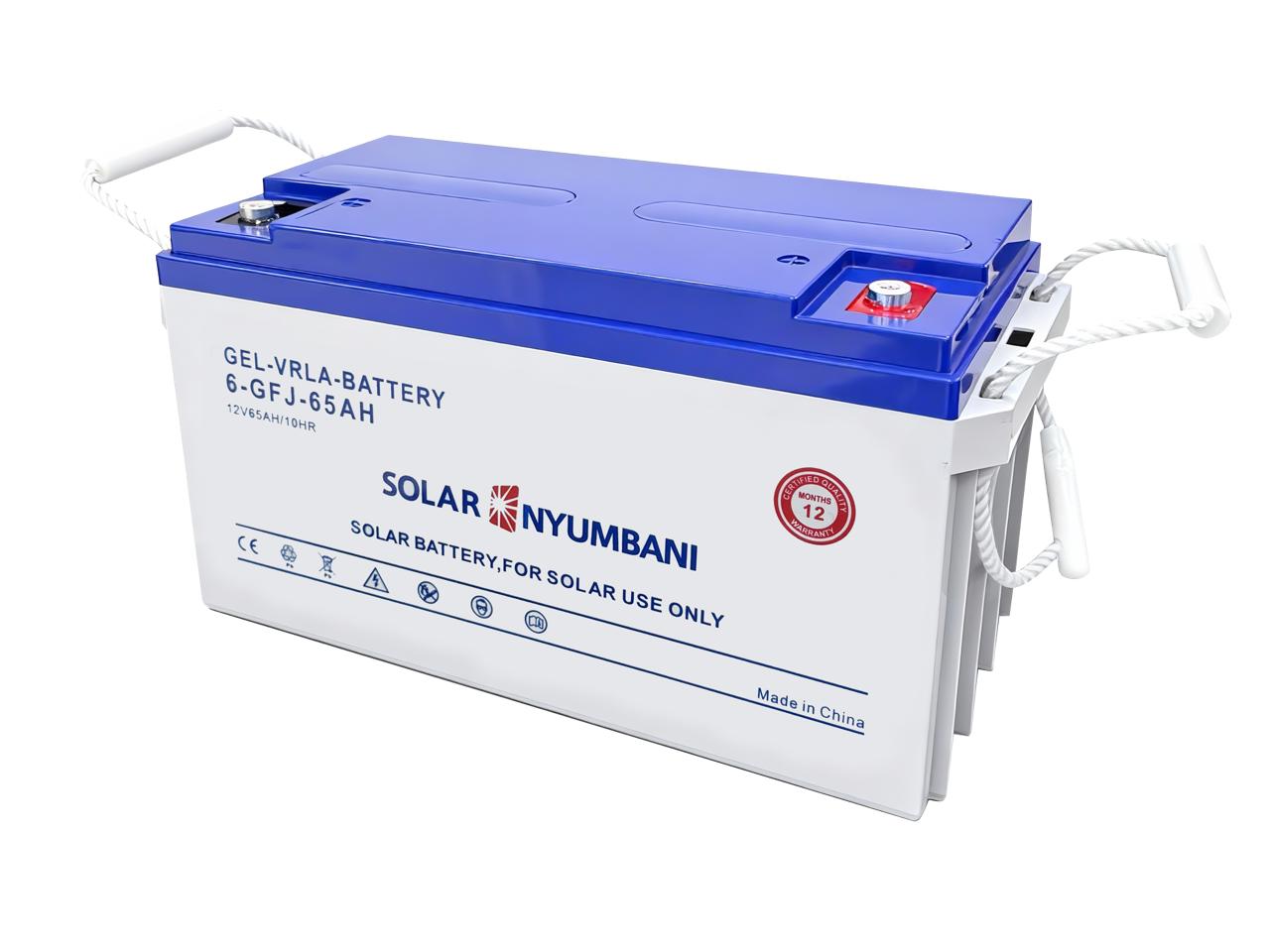 Solarnyumbani 65Ah 12V Gel Battery