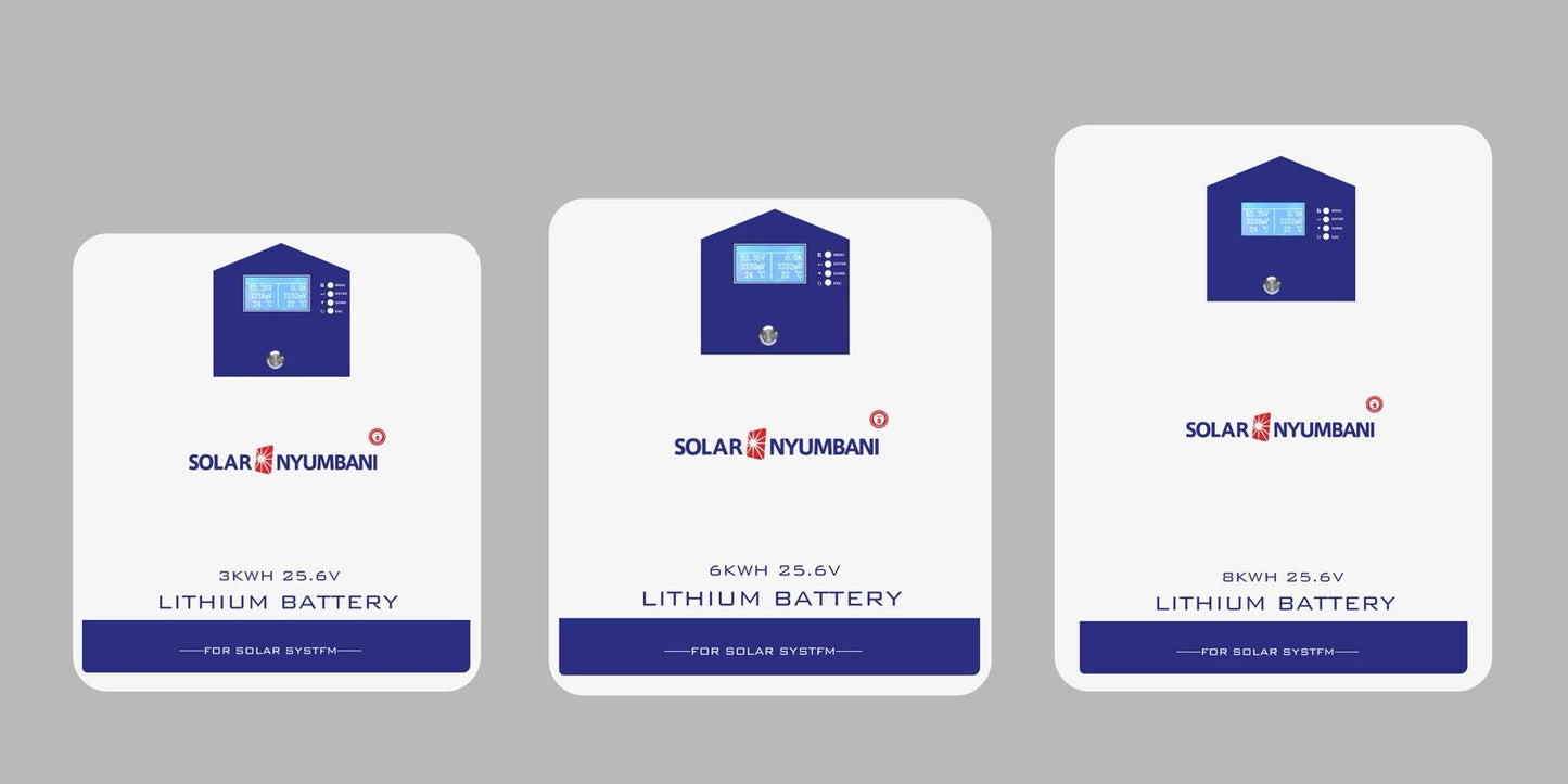 Solarnyumbani 3kWh Lithium Battery | LC100Ah 25.6V LiFePO₄