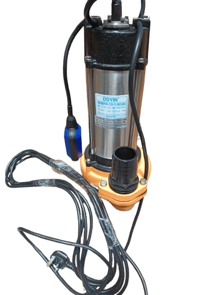 1.5kW 2HP Doyin Sewage Pump 13M Max Head, Max Rate 30m3/hr