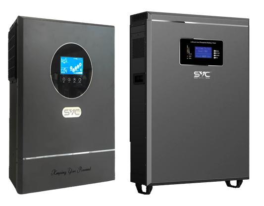 SVC Solar Inverter + Power Wall Lithium Battery | 11KW + 10.24kWh Energy Storage System