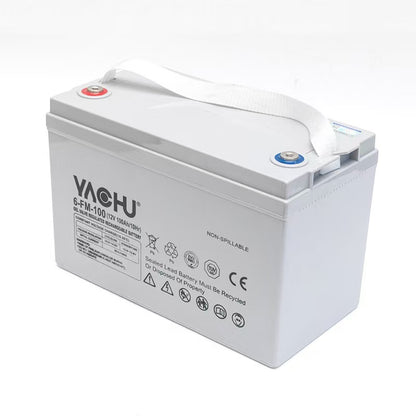 HUACHU 12V 80Ah Solar Gel Battery 14.2kg – Deep Cycle Maintenance-Free Power Storage Battery