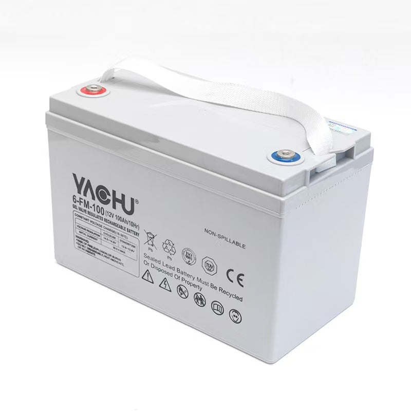 YACHU 12V 100Ah Solar Gel Battery 26.5kg – Deep Cycle Maintenance-Free Battery for Solar &amp; Backup Power