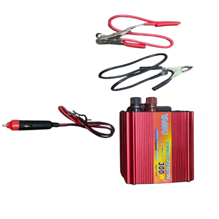 Huachu 12V 100Ah Solar Gel Battery Kit with 300W Inverter & 120W Solar Panel