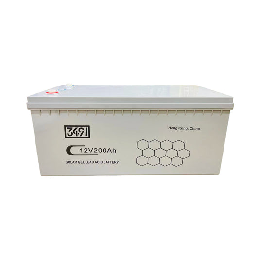 3491 Solar Gel Battery 12V 200Ah Deep Cycle Battery – Maintenance-Free Solar Power Storage