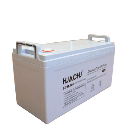 HUACHU 12V 100Ah Solar Gel Battery – Deep Cycle Maintenance-Free Solar Power Battery