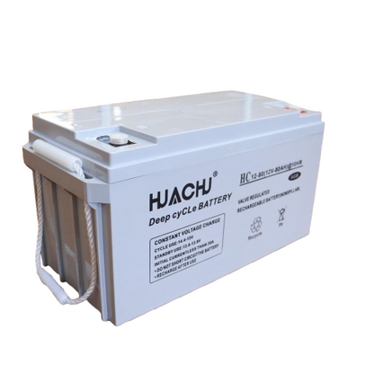 HUACHU 12V 80Ah Solar Gel Battery 14.2kg – Deep Cycle Maintenance-Free Power Storage Battery