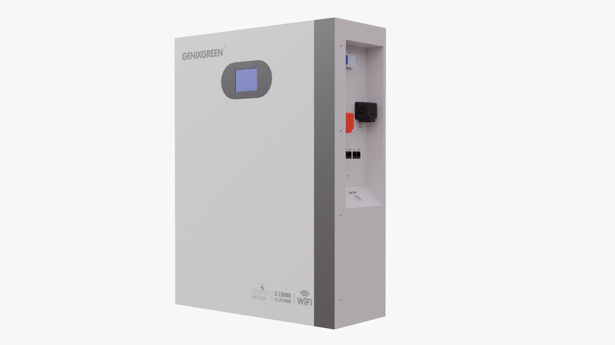 Genix Green 5kWh Lithium Battery  BYD Cells, Smart BMS & Wi-Fi Monitoring