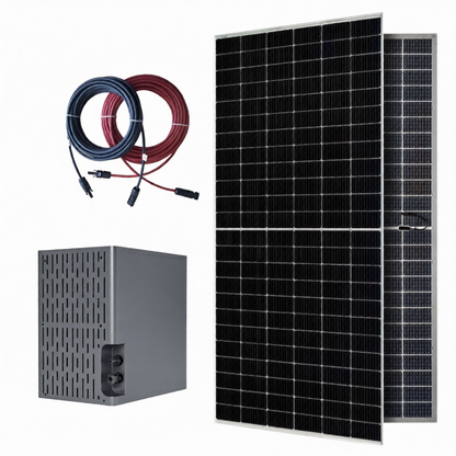 2kWh VESTWOODS Portable Power Station with 595W Solar Panel