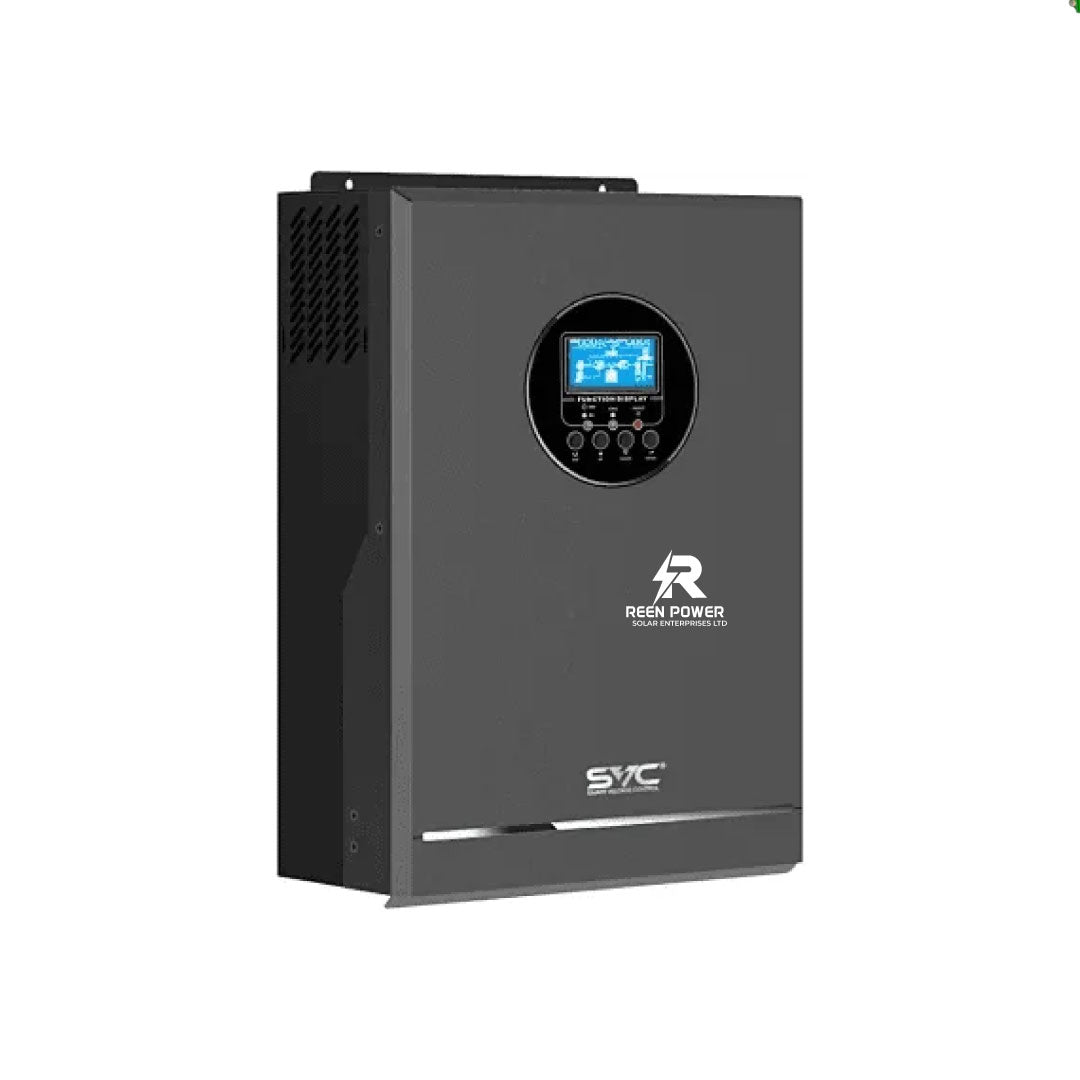 6kW 48V SVC Hybrid Solar Inverter – 100A MPPT Versatile Battery Compatibility