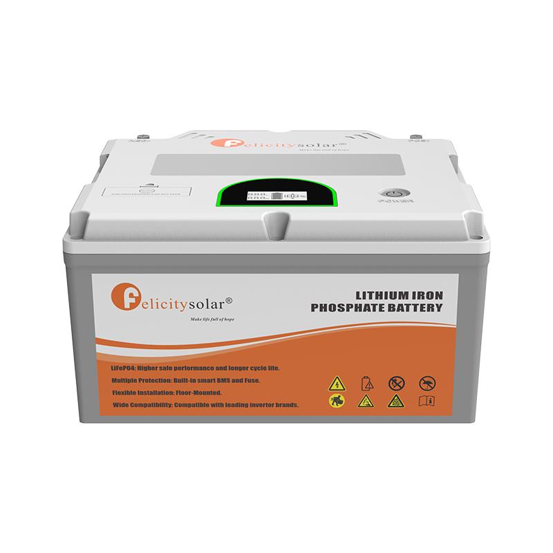 Felicity Solar 2.56kWh 200Ah 12V Lithium Iron Phosphate (LiFePO₄) Battery