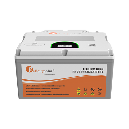 Felicity Solar 2.56kWh 200Ah 12V Lithium Iron Phosphate (LiFePO₄) Battery