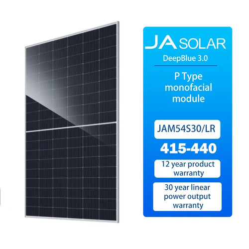 JA Solar Panel 415W Mono Crystalline