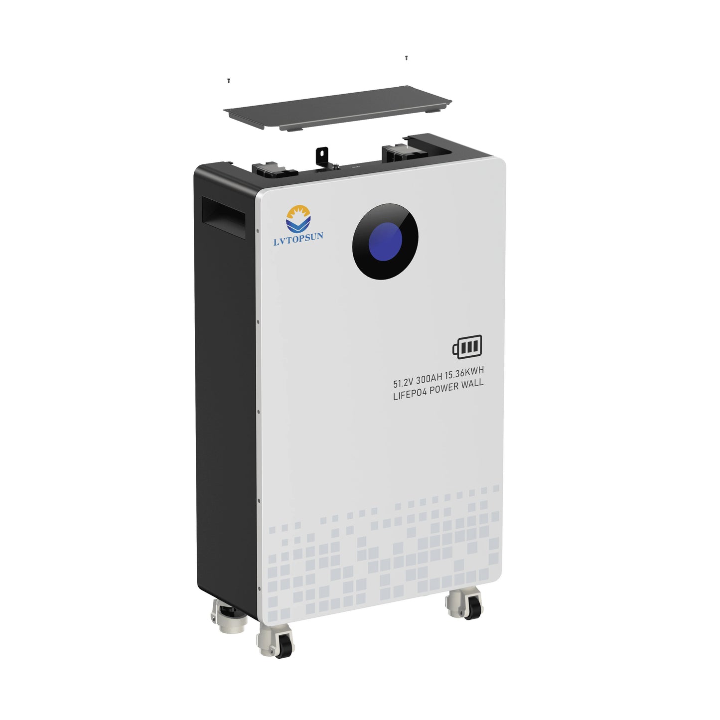 LVTS 51.2V 300Ah 15.36kWh LiFePO4 Lithium Battery System for Solar Energy Storage