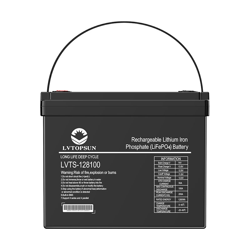VTS 12.8V 200Ah LiFePO4 Lithium Solar Battery | 2.56kWh Energy Storage Battery
