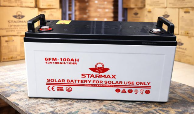 StarMax 6FM-100AH 12V 100Ah GEL Solar Battery – Deep Cycle Rechargeable Solar Battery