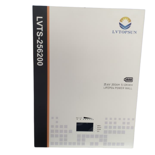 LVTS 5.12kWh 25.6V 200Ah LiFePO₄ Lithium Battery | Solar Energy Storage Battery