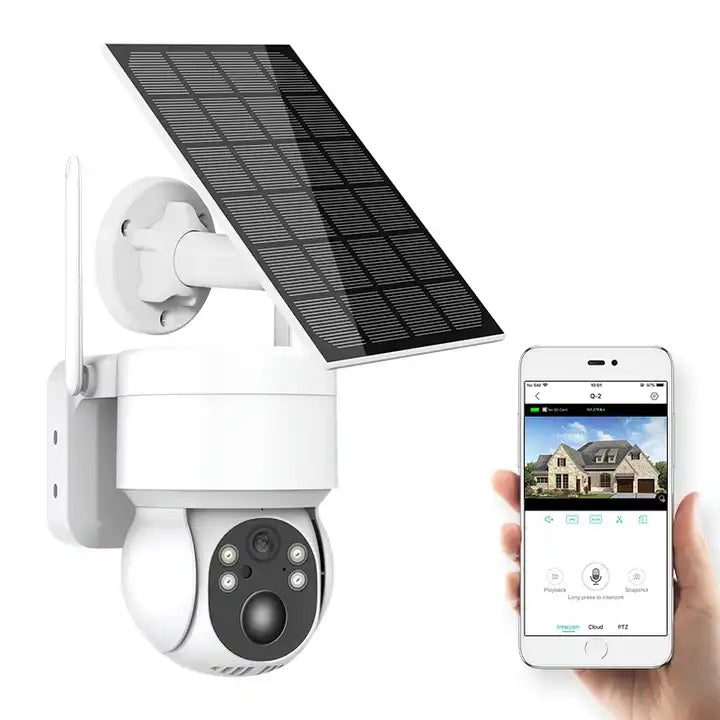 VC9 Single Lens V380 Solar Security Camera for Smart Outdoor Surveillance