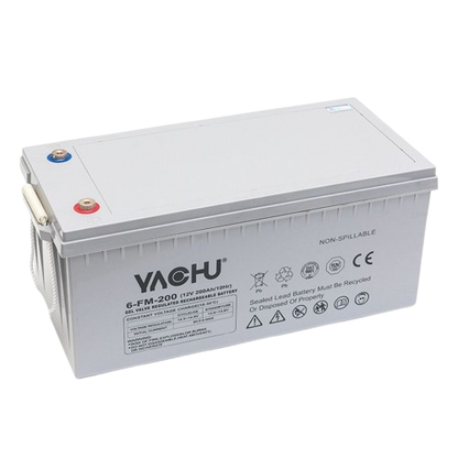 YACHU 12V 200Ah Solar Gel Battery  58.5kg