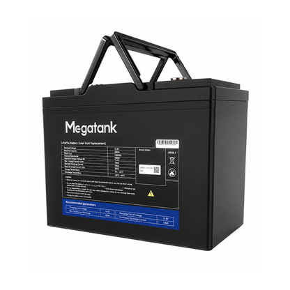 Megatank 12V 75Ah Lithium Ion Battery | 12V 75Ah LiFePO4 Battery for Solar Systems