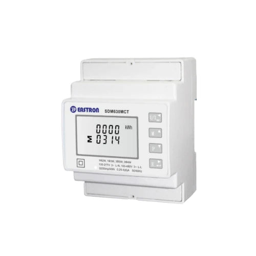 250/5A Split-Core CTs with 3-Phase Smart Energy Meter
